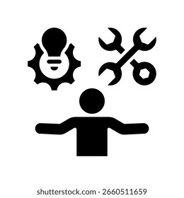 Recurso de ilustração de vetor de glifo de ícone