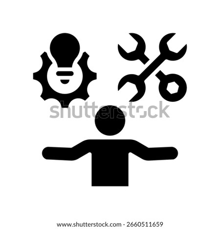 Capability Icon Glyph Vector Illustration