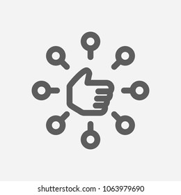 Capability icon line symbol. Isolated vector illustration of  icon sign concept for your web site mobile app logo UI design.