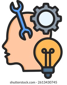 Capability Icon Lineal Color Vector Illustration