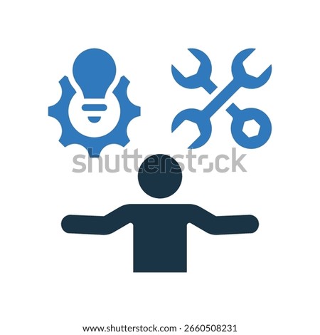 Capability Icon Mixed Vector Illustration