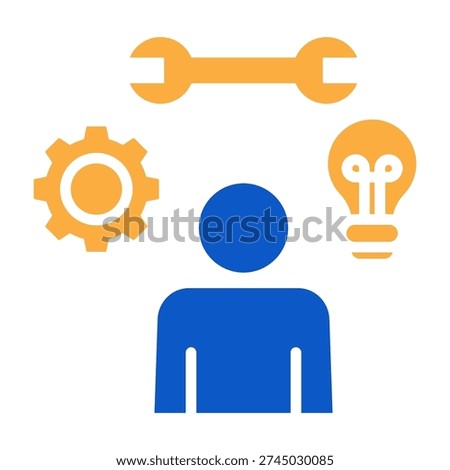 Capability Icon Solid Color Design Vector Illustration