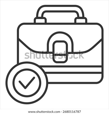 Capability Outline Icon Vector Illustration
