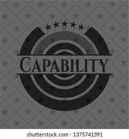 Capability realistic black emblem