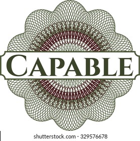 Capable abstract linear rosette