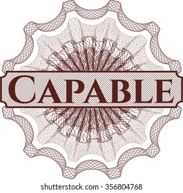 Capable abstract linear rosette