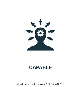Capable icon. Premium style design, pixel perfect capable icon for web design, apps, software, printing usage.