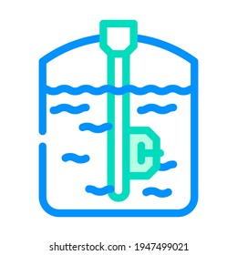 capacitive sensor color icon vector. capacitive sensor sign. isolated symbol illustration