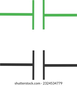 Symbol für Kondensatorschaltung eps10 für viele Verwendungszwecke