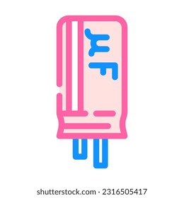 capacitor electrical engineer color icon vector. capacitor electrical engineer sign. isolated symbol illustration