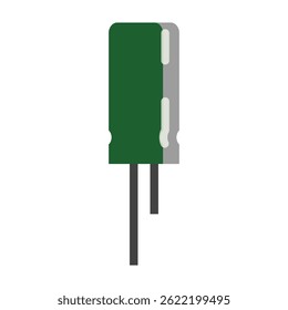 Capacitor icon in flat style