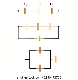 Capacitor In Series And Parallel Circuits With Formulas