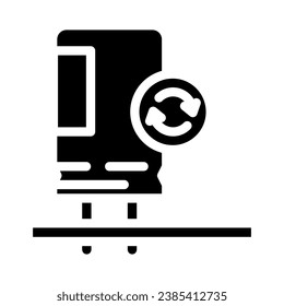 Kondensator Lötelektronik-Symbol-Vektorgrafik. Elektronik-Signal für Kondensatorlöten. einzelne Symbolillustration