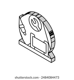 capacitor soldering electronics isometric icon vector. capacitor soldering electronics sign. isolated symbol illustration