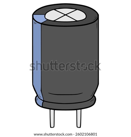 capacitor stock illustration hand drawn isolated vector