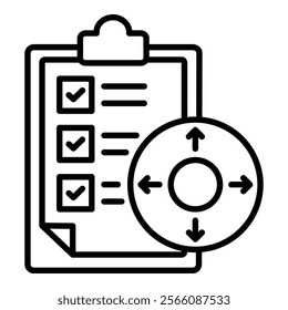 Capacity Assessment Icon Element For Design