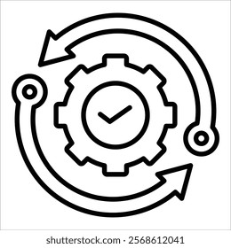 Capacity Gears Icon Element For Design