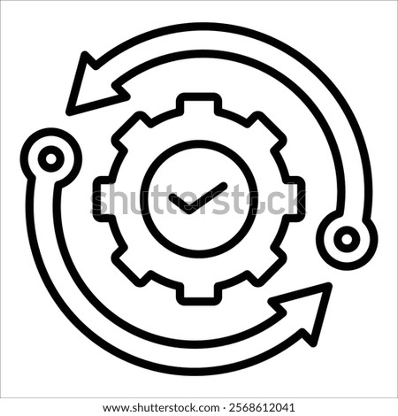 Capacity Gears Icon Element For Design