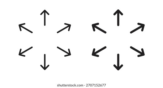 Capacity icon in a black stroke vector design and flat solid version on white background