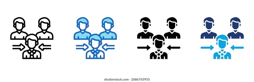 ícone Capacidade Ilustração de vetor de vários estilos