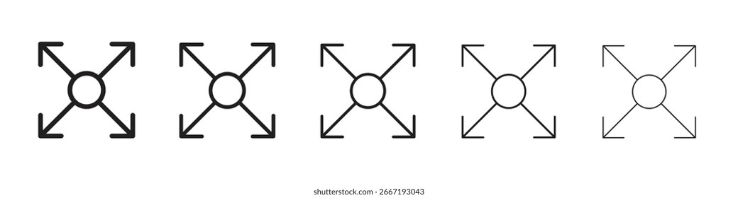 Capacity icon simple editable stroke series pack. eps10
