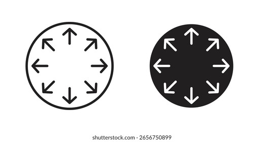 Símbolo de ícone de capacidade definido em preto. ícones de linha e simples
