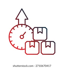 Icono de capacidad con fondo blanco Ilustración de stock de Vector