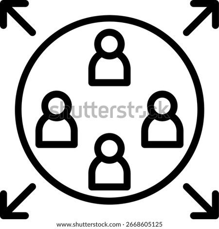 Capacity Line Icon Vector Design
