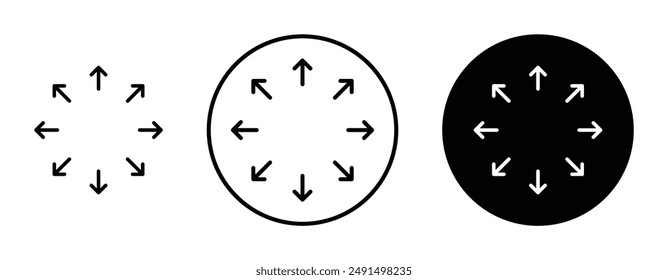 Capacity liner vector icon set