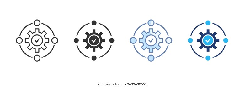 Conjunto de Ícones de Gerenciamento de Capacidade - Coleção de Vários Estilos