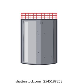 desenho animado de armazenamento de tanque de óleo de capacidade. instalação de petróleo, inventário de terminal, capacidade de infraestrutura de contenção sinal de armazenamento de tanque de petróleo.