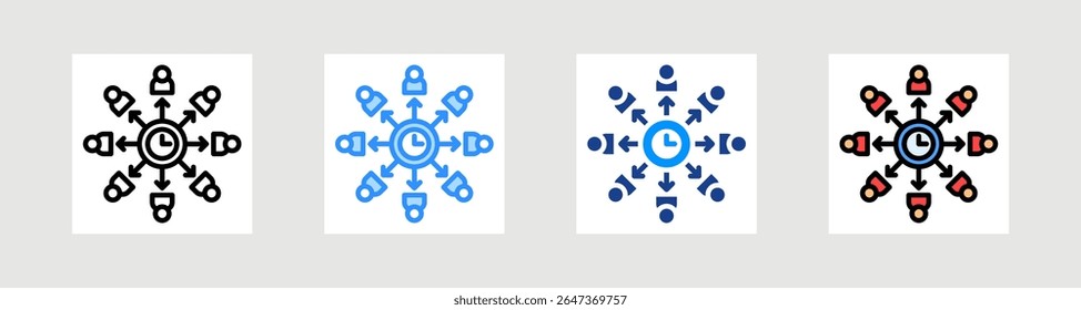 Capacity Planning Icon Collection Set Multiple Style
