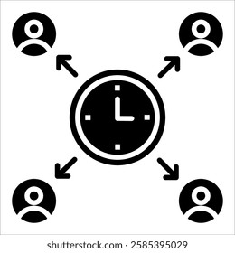 Capacity Planning Icon Element For Design