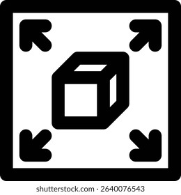 Capacity, Scalability, Storage Outline Icon