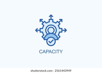 Capacity vector or logo sign symbol illustration