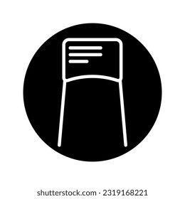 Capasitor Mylar schwarze Linie Symbol. Piktogramm für Webseiten, mobile App, Promo.