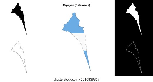 Conjunto de mapas do departamento de Capayan (Catamarca)