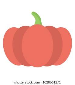 
Capcicum, bell pepper flat icon
