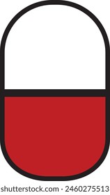 icono de cápsula arte eps 10