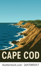 Cape Cod oferece uma fuga serena com suas praias tranquilas e praias tranquilas. O pôr do sol suave brilha sobre o oceano cria uma atmosfera idílica, perfeita para o relaxamento