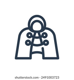 Cape for Comic Vector Icon