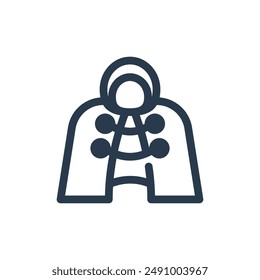 Cape for Comic Vector Icon