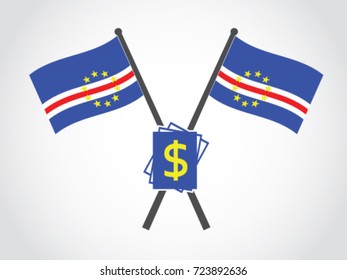 Cape De Verde Emblem Dollar Bill Paper