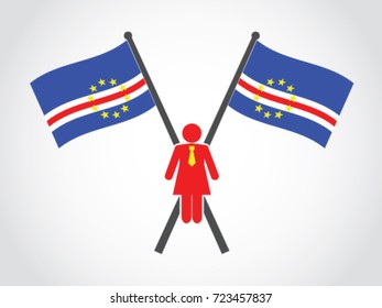 Cape De Verde Emblem Woman In Politics