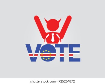 Cape De Verde Podium Celebrate Corrupt Politician Vote 