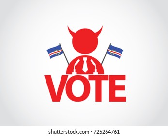 Cape De Verde Podium Corrupt Politician Election 