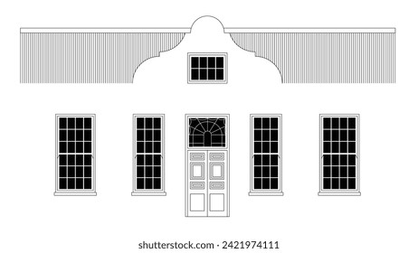 Cape Dutch building with a gable facade