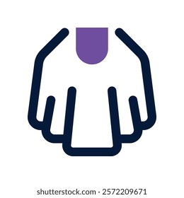 cape icon. vector dual tone icon for your website, mobile, presentation, and logo design.