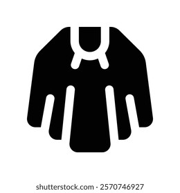 cape icon. vector glyph icon for your website, mobile, presentation, and logo design.
