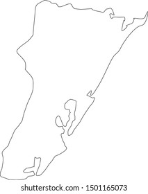 Cape May County Map In State Of New Jersey